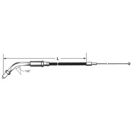 T13 - cable de tirage et de retour1996-2006 sportster 114649