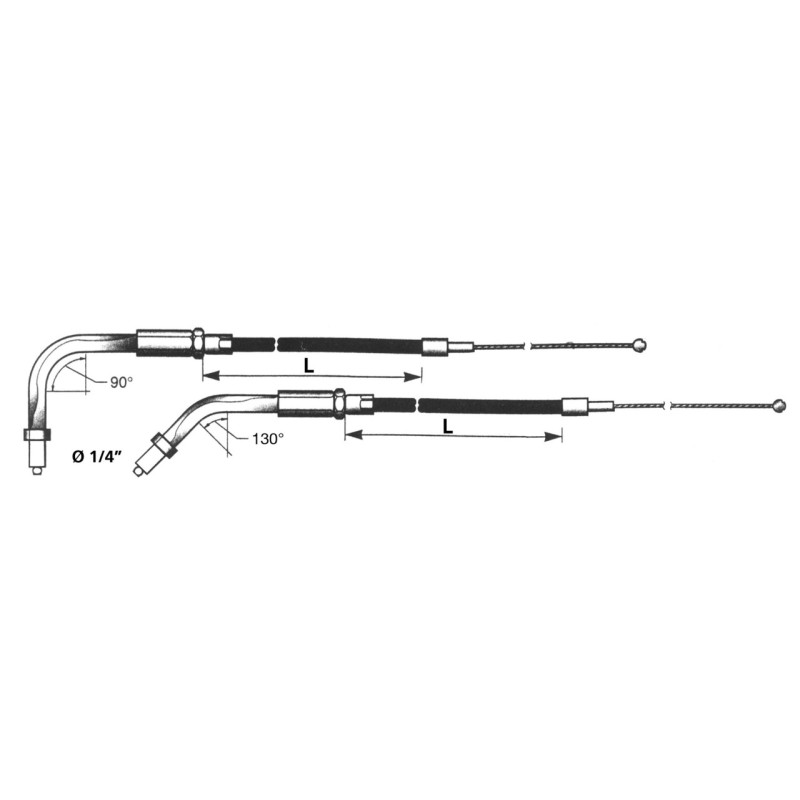 T13 - cable de tirage et de retour1996-2006 sportster 721904