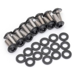 Kits de vis de spoiler en acier inoxydable noir 770442