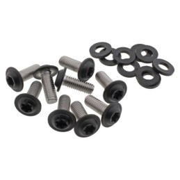 Kits de vis de spoiler en acier inoxydable noir 770443
