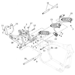 Pieces de bras oscillant pour softail 2018 au present 781867