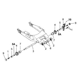 Pieces de bras oscillant pour touring 2002-2008 723018