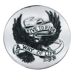 Emblemes live to ride adhesif 301733