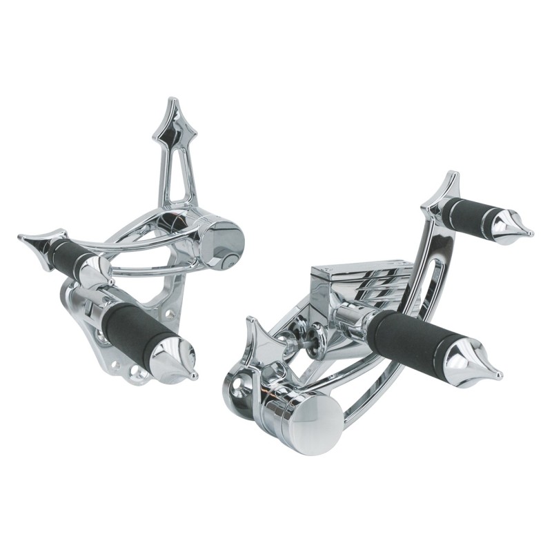 Commandes avancess "gladiator" usinees en aluminum pour fx, fl et softail 055101