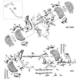 Pieces de marche-pieds pour anciens big twin & 45ci 237456