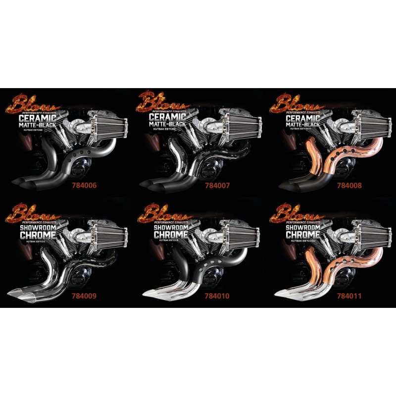 Echappements blow performance pour big twin & twin cam 784009