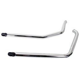 Jeu de drag pipes avec embouts slash noirs courts 758779