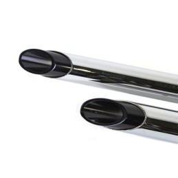 Jeu de drag pipes avec embouts slash noirs courts 758779