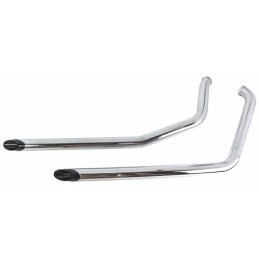 Jeu de drag pipes avec embouts slash noirs courts 758784