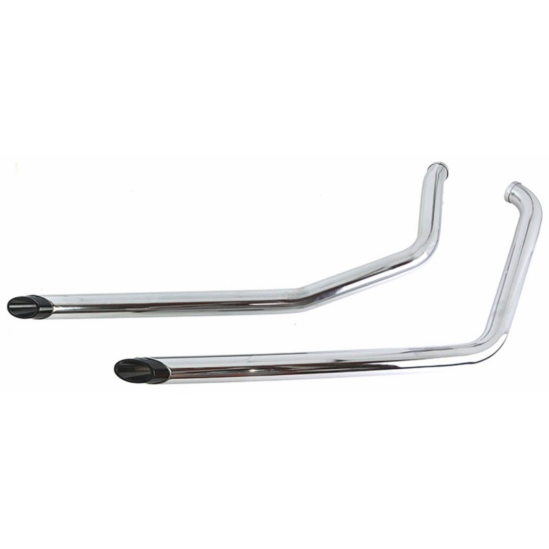 Jeu de drag pipes avec embouts slash noirs courts 758784