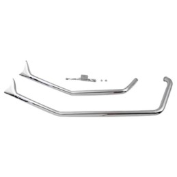 Pots drag pipes chrome upsweep fishtail 758781