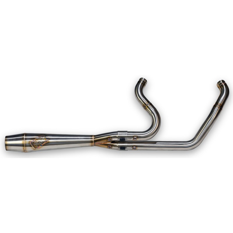 Sawicki speed intimidator 2-into-1 exhausts for twin cam softail 763169