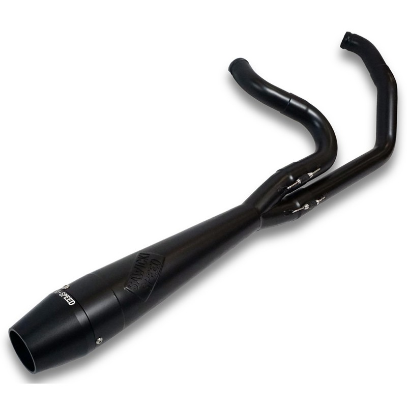 Sawicki speed intimidator 2-into-1 exhausts for twin cam softail 763170