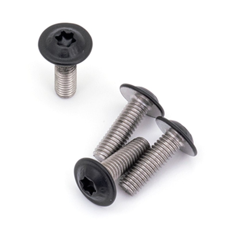 Vis de bouclier thermique inox noires pour sportster s 770435