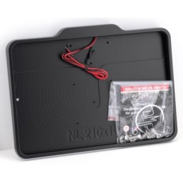 Cadre de plaque d'immatriculation avec éclairage de plaque d'immatriculation 739530