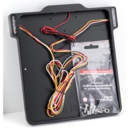 Cadre de plaque d'immatriculation avec feux 739524