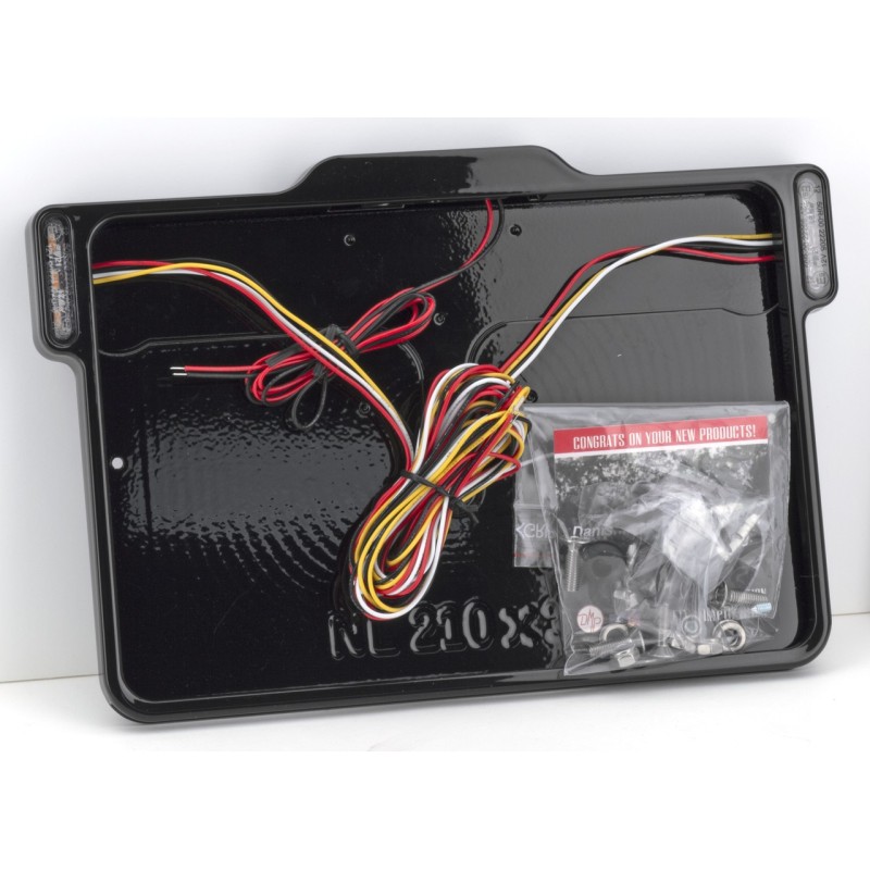 Cadre de plaque d'immatriculation avec feux 739527