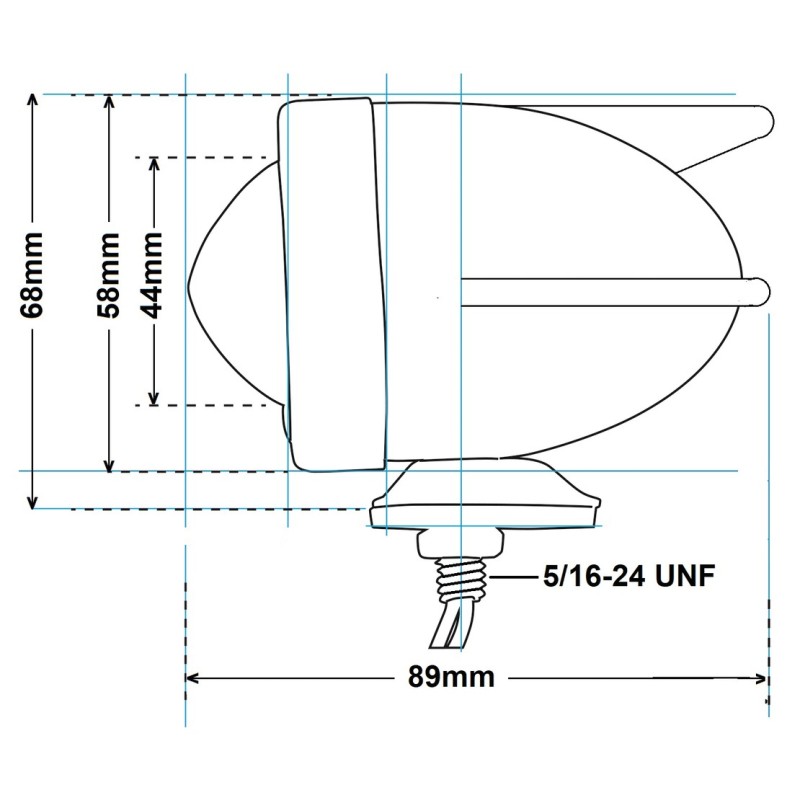 Clignotants cartouche a 3 ailes 162079