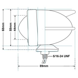 Clignotants cartouche a 3 ailes 162085