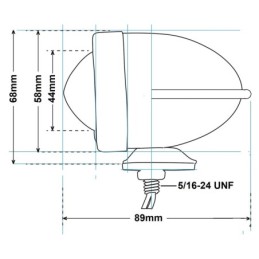 Clignotants de type cartouche "a ailettes 162025