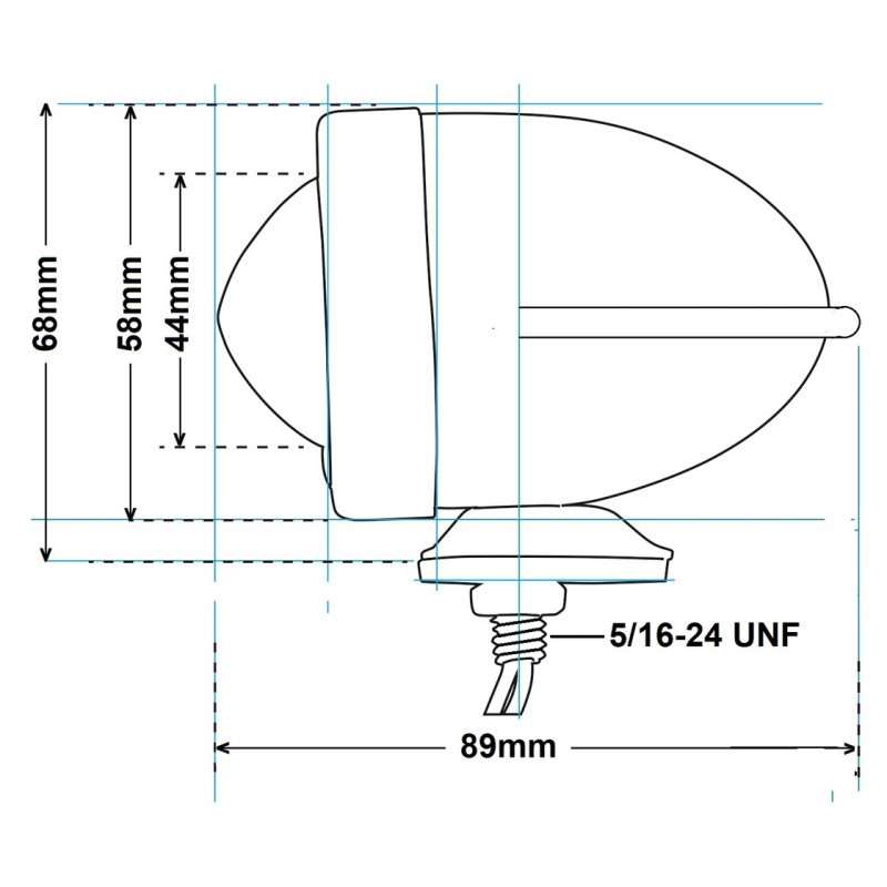 Clignotants de type cartouche "a ailettes 162025