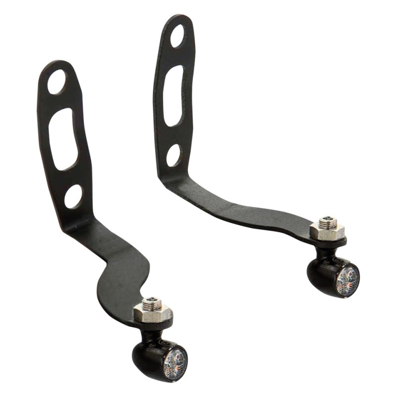 Clignotants rick's montés sur les commandes de guidon pour sportster s 757578