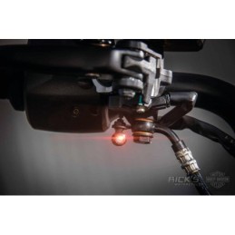 Clignotants rick's montés sur les commandes de guidon pour sportster s 757578