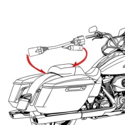 Faisceau de deconnexion rapide pour tour-pak touring 2023 au present 775443