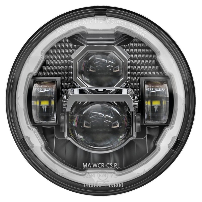 Optique 7" halo led avec visiere 745497