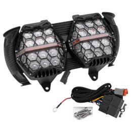 Phare a led nid d'abeille road glide 770730
