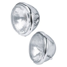Phares 5 1/2" de style bates chromés 760095