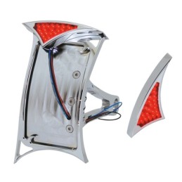 Plaque laterale avec feu arriere led gothique 160791