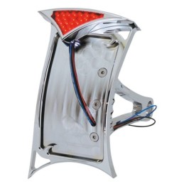 Plaque laterale avec feu arriere led gothique 160791