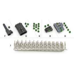 Prises delphi packard weatherpack 701786