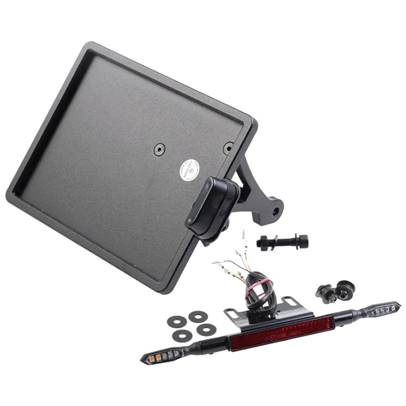 Support de plaque cult-werk pour sportster s avec feux 3-en-1 717984