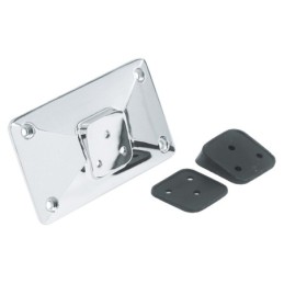 Support de plaque d'immatriculation chrome en pyramide 160185
