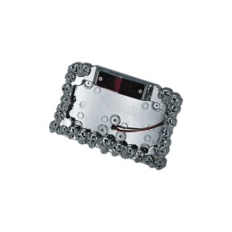 Support de plaque skull maniac avec feu led 160704