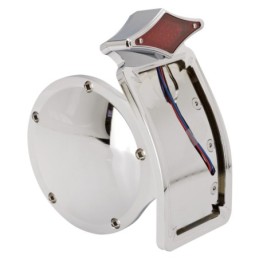 Supports de plaque avec feu arriere diamond led montage sur carter 160552