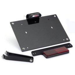 Supports de plaque d'immatriculation éclairés mcj pour milwaukee eight softail 749836