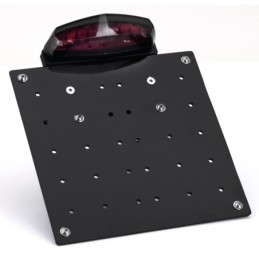 Supports de plaque d'immatriculation éclairés mcj pour milwaukee eight softail 749837