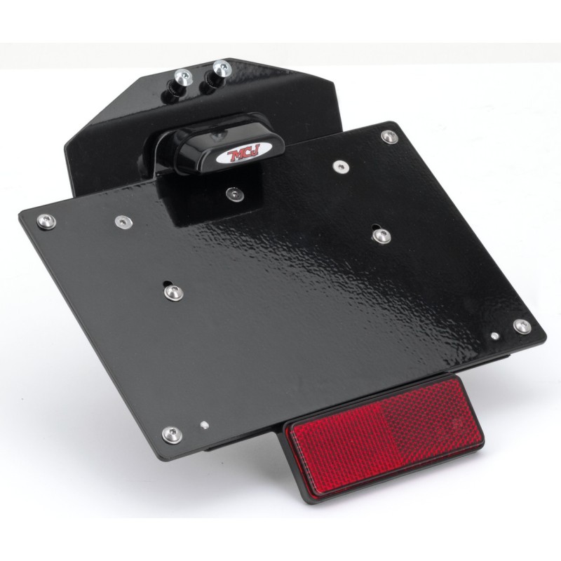 Supports de plaque d'immatriculation éclairés mcj pour milwaukee eight softail 749838