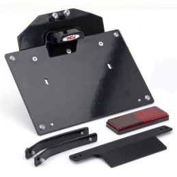 Supports de plaque d'immatriculation éclairés mcj pour milwaukee eight softail 749839