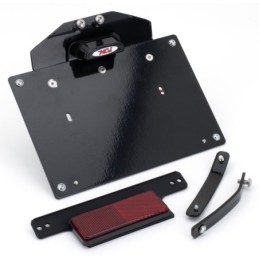 Supports de plaque d'immatriculation éclairés mcj pour milwaukee eight softail 749840