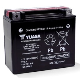Batteries au gel sans entretient yuasa "vforce" haute puissance 710342