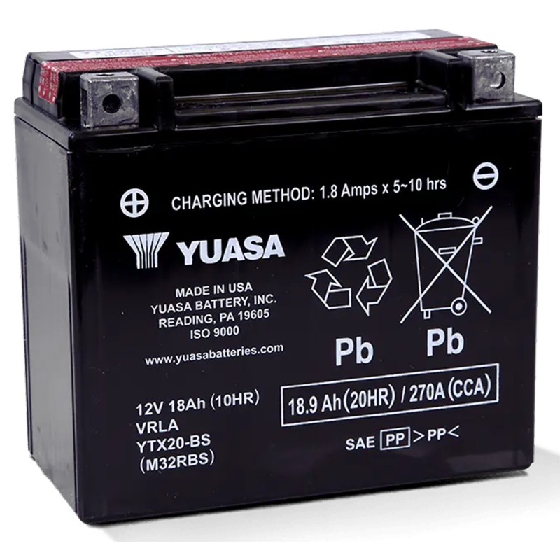 Batteries au gel sans entretient yuasa "vforce" haute puissance 738852