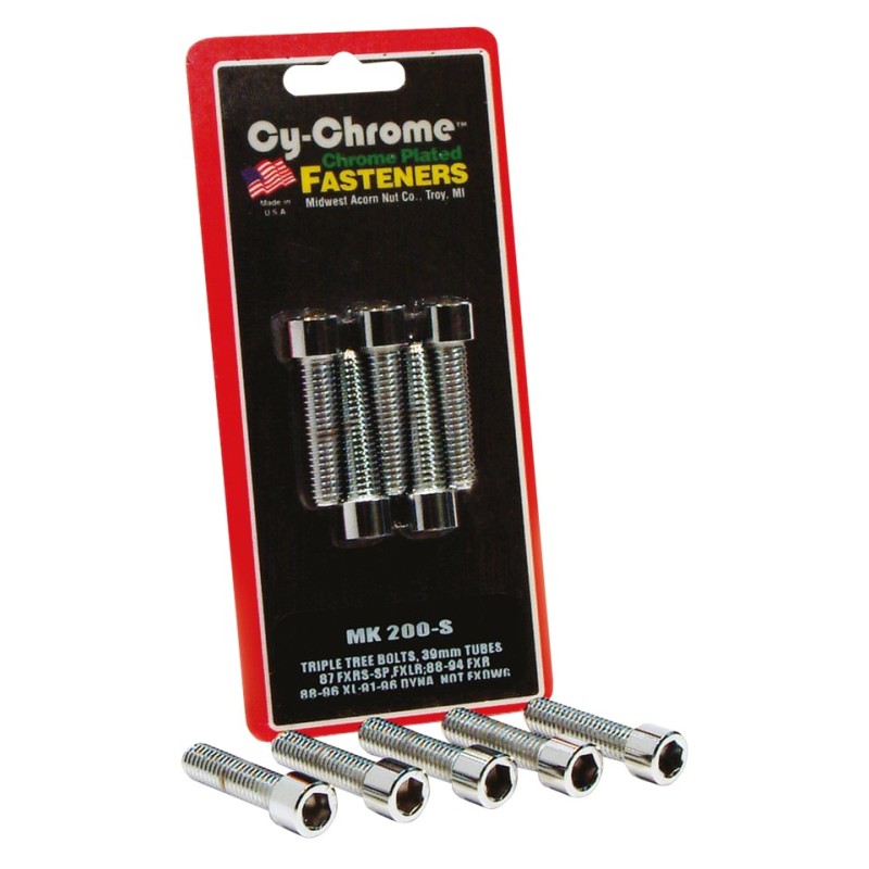 Boulons chromes pour tes de 39 et 41mm 720238