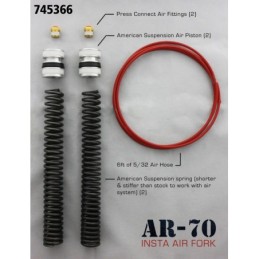 Kit fourche pneumatique american suspension pour touring 745366