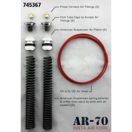 Kit fourche pneumatique american suspension pour touring 745367
