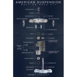 Kits colonnes de direction et tes american suspension 745360