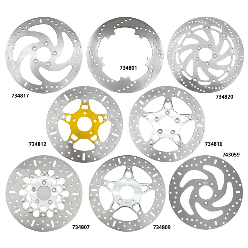 Disques de frein en inox ebc 734816